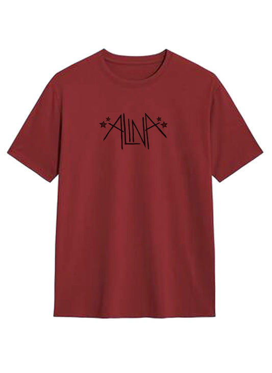 red alina logo tee